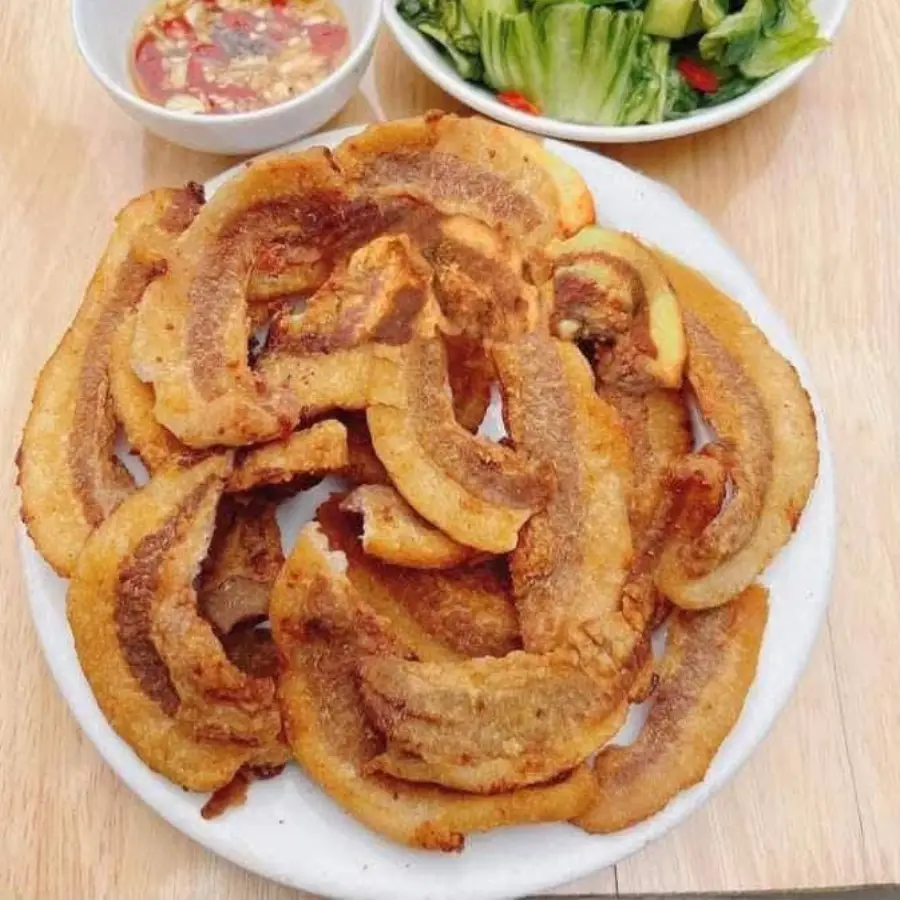 Đĩa tóp mỡ Triều Khúc 1 cân